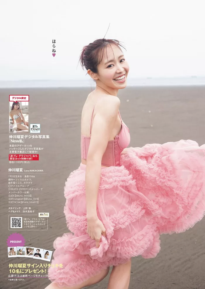 仲川瑠夏 水着 ビキニ ランジェリー 下着 グラビア 写真集 FRUITS ZIPPER ふるっぱー